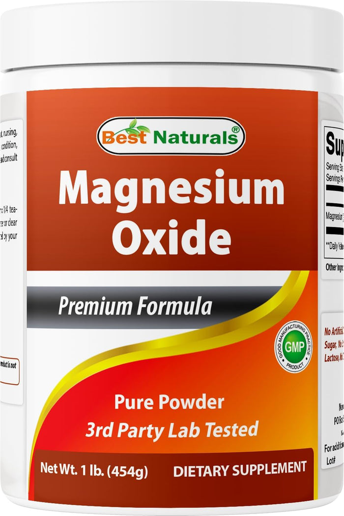 Best Naturals Pure Magnesium Oxide Powder 1 Pound