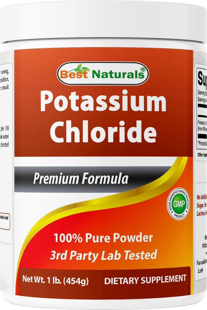 Best Naturals Potassium Chloride Pure Powder 1 Pound