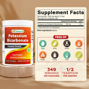 Best Naturals Pure Potassium Bicarbonate 1 LB Powder