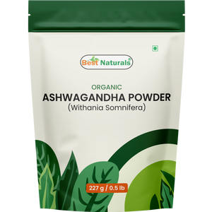 Best Naturals Certified USDA Organic Ashwagandha Powder, 227 Gram, Gluten Free, GMO Free, Vegan