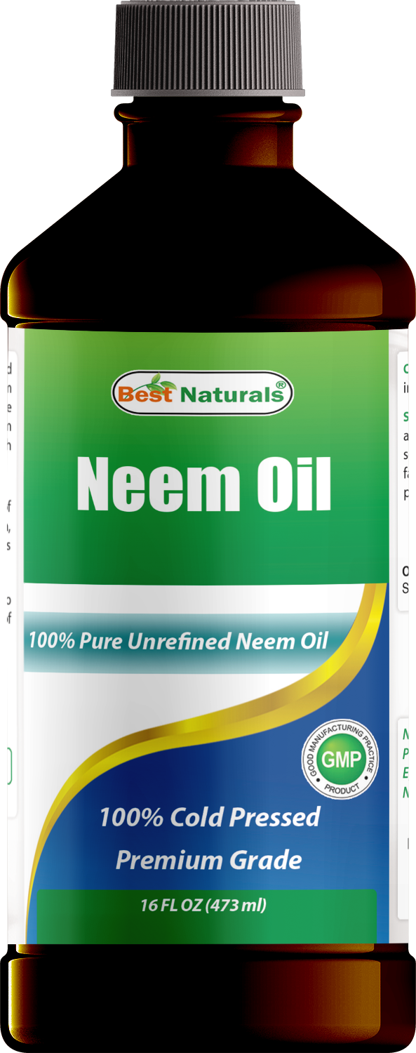 Best Naturals 100% Pure Neem Oil, 100% Cold Pressed and Unrefined - 16 OZ (1 Bottle)