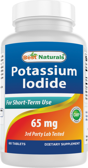 Best Naturals Potassium Iodide 65 mg- Dietary Supplement, 60 Tablets