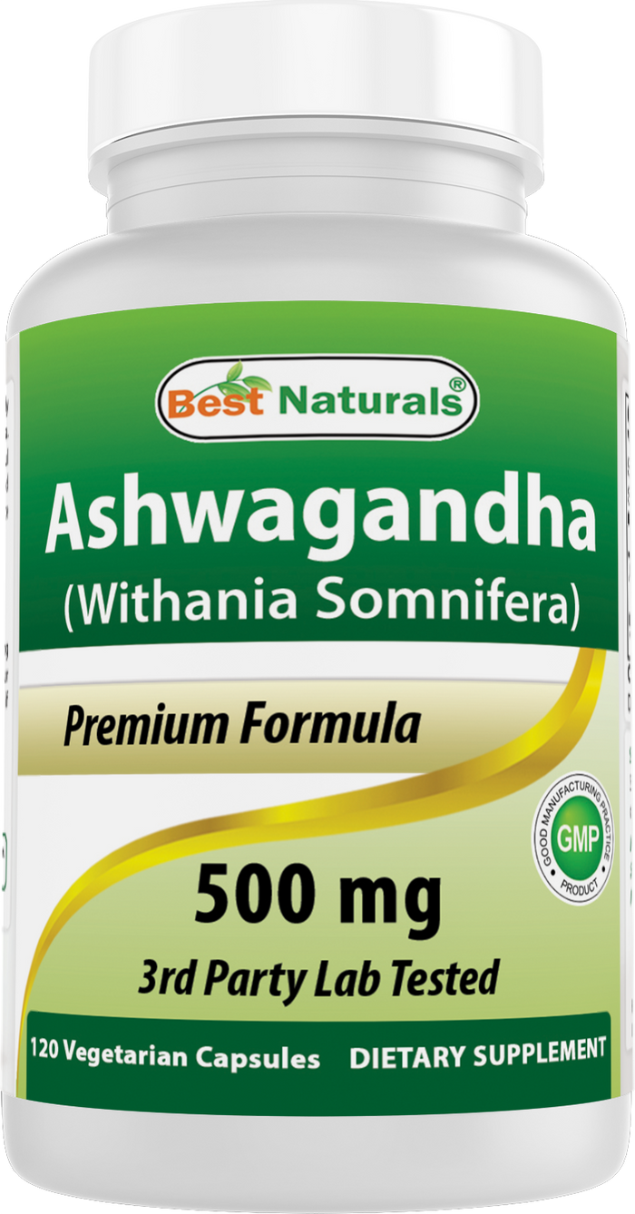 Best Naturals Ashwagandha 500mg 120 Capsules