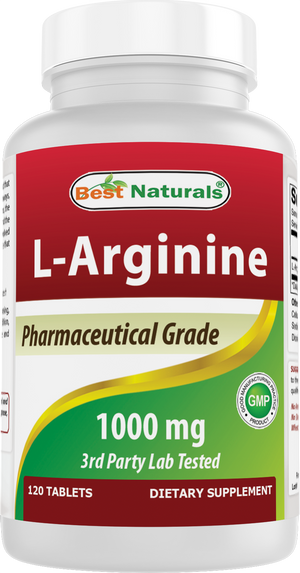 Best Naturals L-Arginine 1000mg 120 Tablets