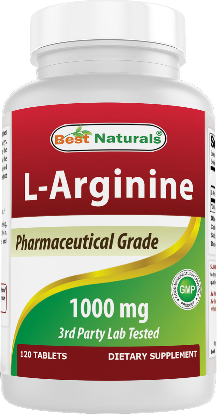 Best Naturals L-Arginine 1000mg 120 Tablets