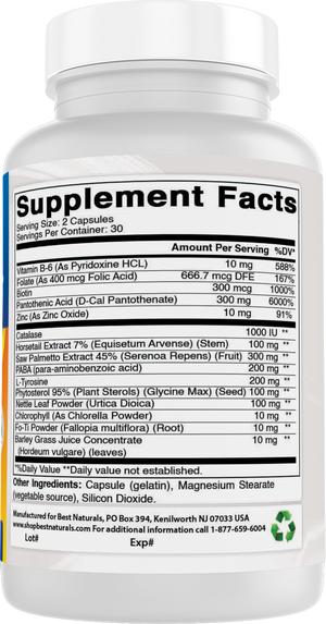 Best Naturals Anti-gray Hair formula 60 capsules