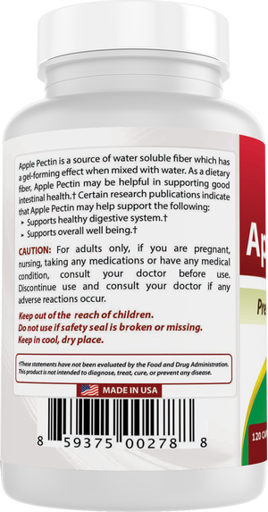 Best Naturals Apple Pectin 700 mg 120 Capsules