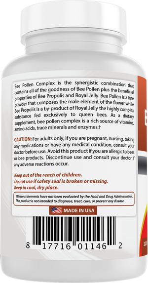 Best Naturals Bee Pollen Complex 120 Tablets