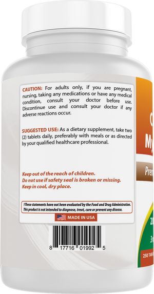Best Naturals Choline Inositol (Myo Inositol) 2000 mg Per Serving 250 Tablets - Non-GMO, Gluten Free, Made in The USA