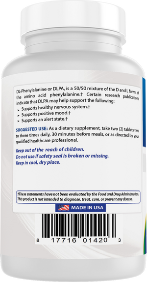 Best Naturals DLPA 500 mg 120 Tablets