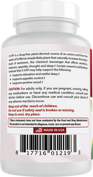 Best Naturals 5-HTP 100 mg 120 Capsules