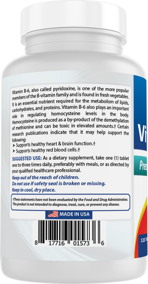 Best Naturals Vitamin B6 25mg 120 Tablets