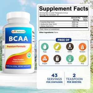 Best Naturals BCAA Powder 8 OZ