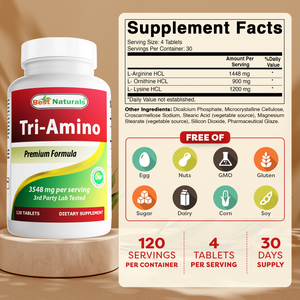 Best Naturals Tri-Amino 120 Tablets