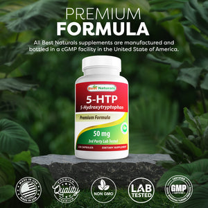 Best Naturals 5-HTP 50 mg 120 Capsules