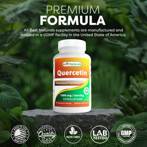 Best Naturals Quercetin 1000 mg 120 Vegetarian Capsules