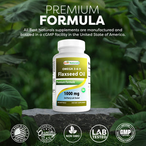 Best Naturals Flaxseed oil 1000 mg 240 Softgels