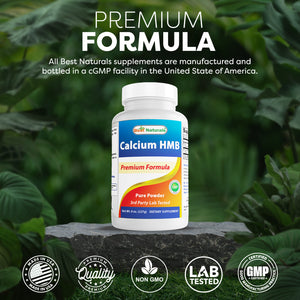 Best Naturals HMB (Beta-Hydroxy Beta-Methylbutyrate) Pure Powder 8 OZ