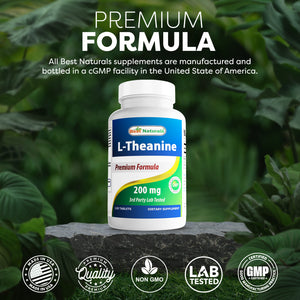 Best Naturals L-Theanine 200 mg 120 Tablets