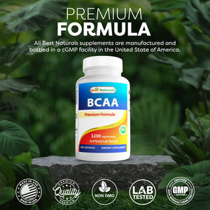 Best Naturals BCAA 800 mg 400 Capsules