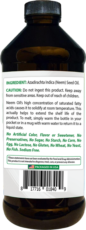 Best Naturals 100% Pure Neem Oil, 100% Cold Pressed and Unrefined - 16 OZ (1 Bottle)