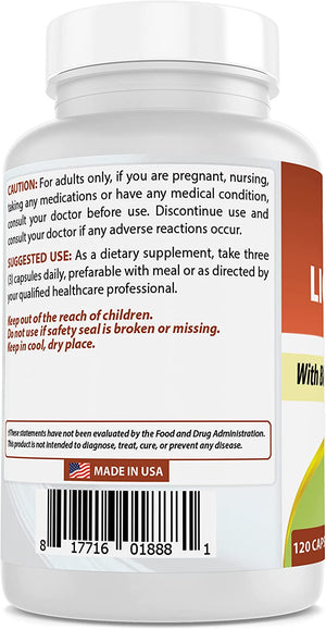 Best Naturals Lions Mane Mushroom Supplement 2100mg - 120 Capsules - Supports Mental Clarity, Focus & Immune Health - Added Black Pepper for Maximum Absorption