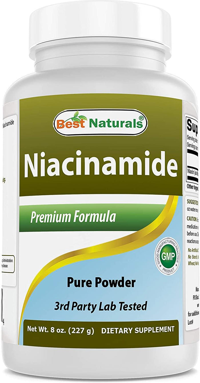 Best Naturals Niacinamide (Vitamin B3) Pure Powder 8 OZ