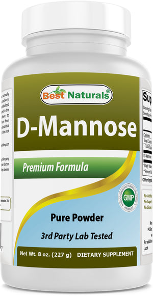 Best Naturals D-Mannose Pure Powder - Urinary Tract Cleanse Supplement - 8 OZ