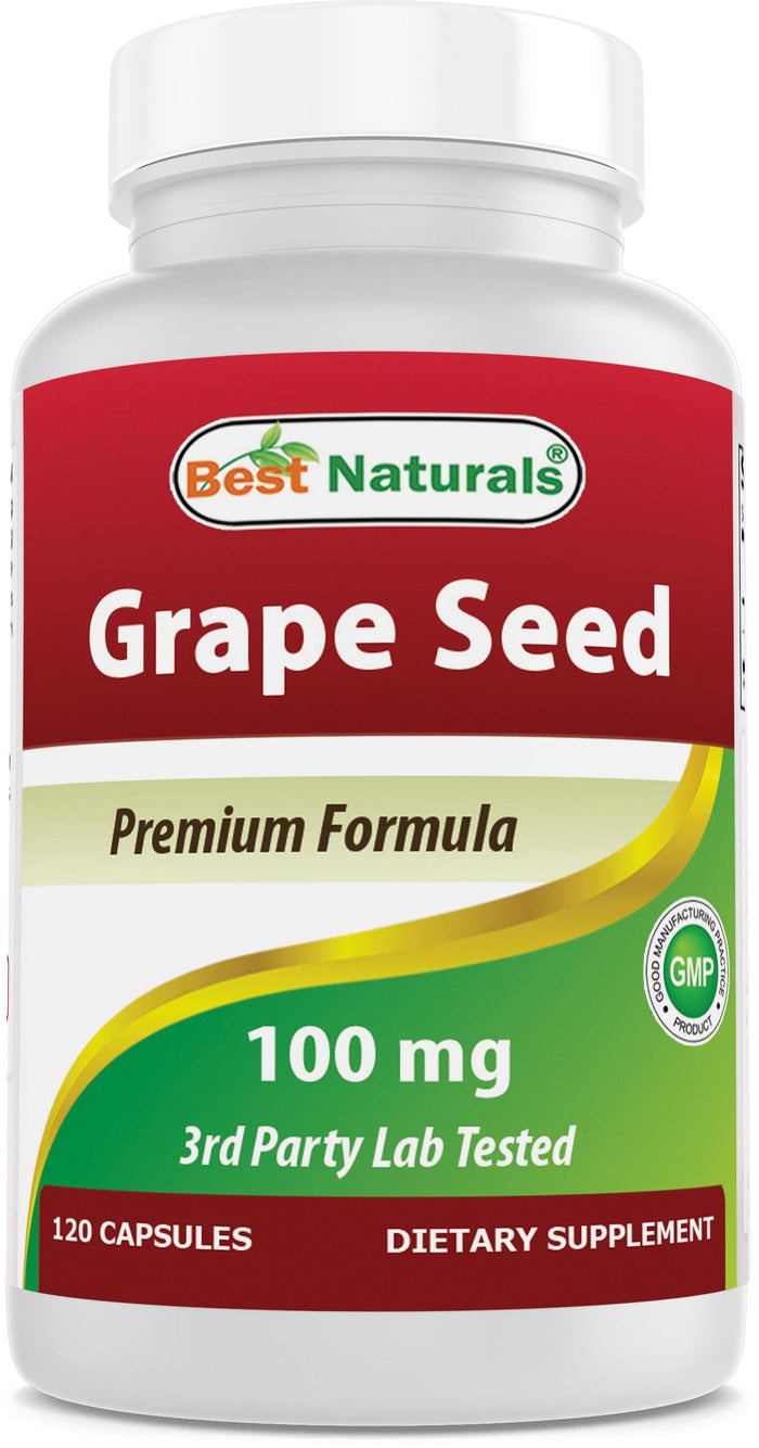 Best Naturals Grapeseed Extract 100 mg 120 Capsules