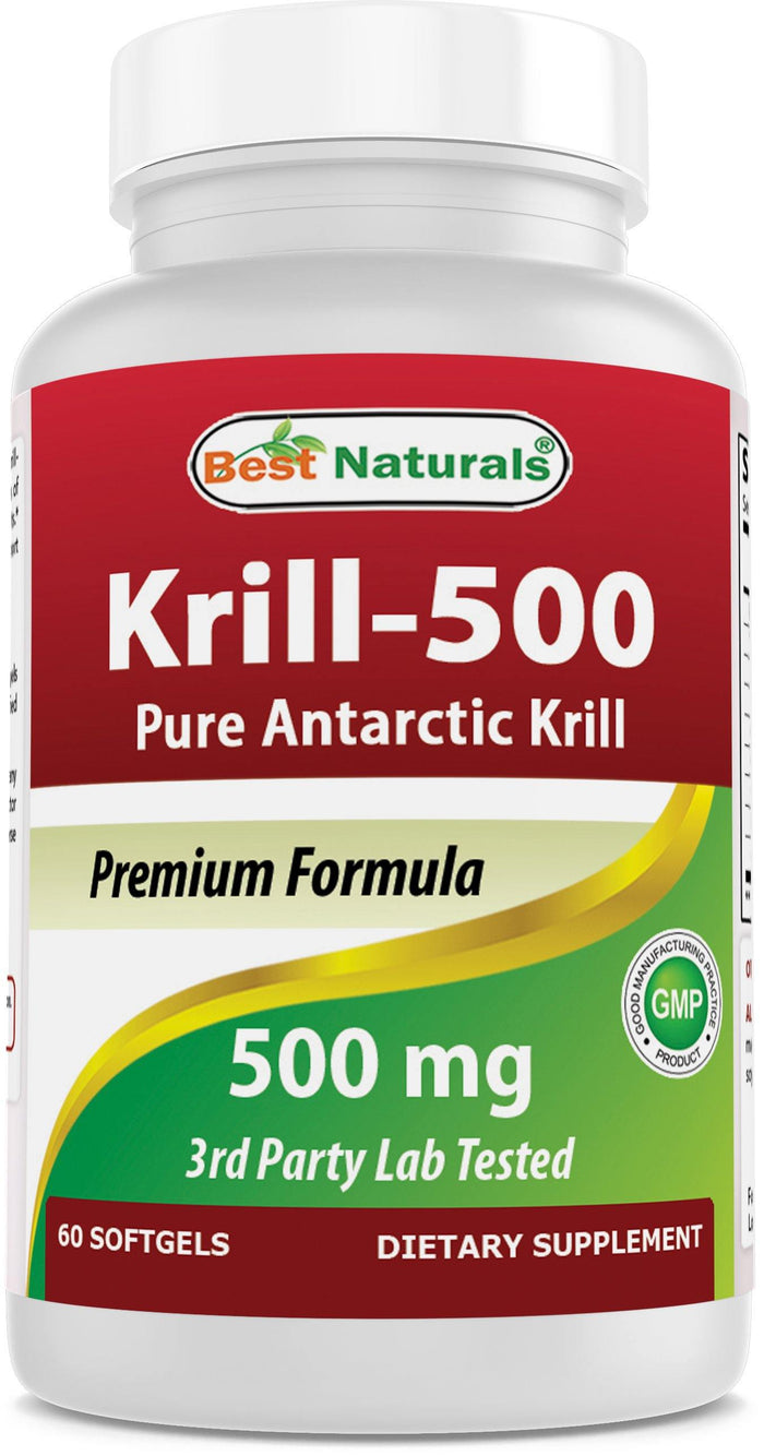 Best Naturals Krill Oil 500 mg 60 Softgels