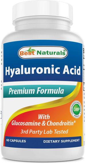 Best Naturals Hyaluronic acid 100 mg 60 Capsules - shopbestnaturals.com
