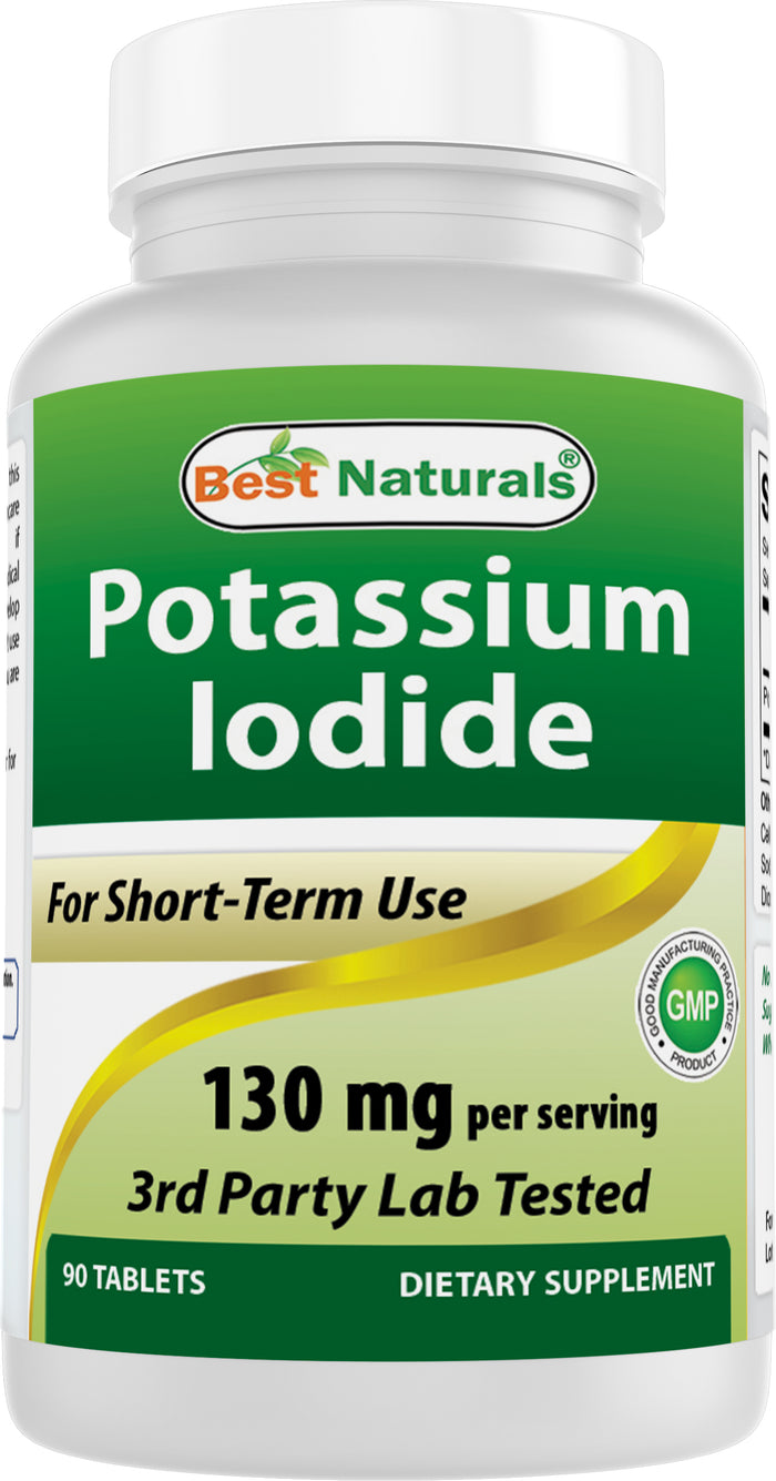 Best Naturals Potassium Iodide 130 mg per Serving - Dietary Supplement, 90 Tablets (1)