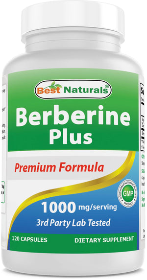 Best Naturals Berberine Plus 1000 mg 120 Capsules - shopbestnaturals.com