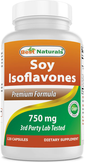 Best Naturals Soy Isoflavones 750 mg 120 Capsules - shopbestnaturals.com