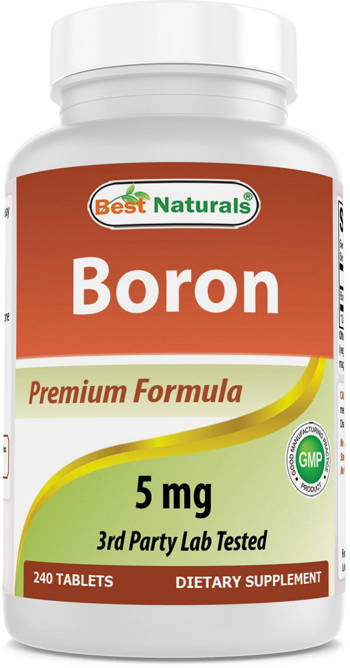 Best Naturals Boron Supplements 5 mg 240 Tablets