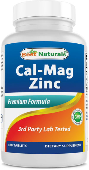 Best Naturals Calcium Magnesium Zinc 180 tablets - shopbestnaturals.com