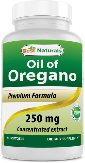 Best Naturals Oregano Oil 250 mg 120 Softgels - shopbestnaturals.com