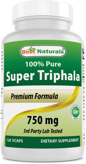 Best Naturals Triphala 750 mg 120 Capsules - shopbestnaturals.com