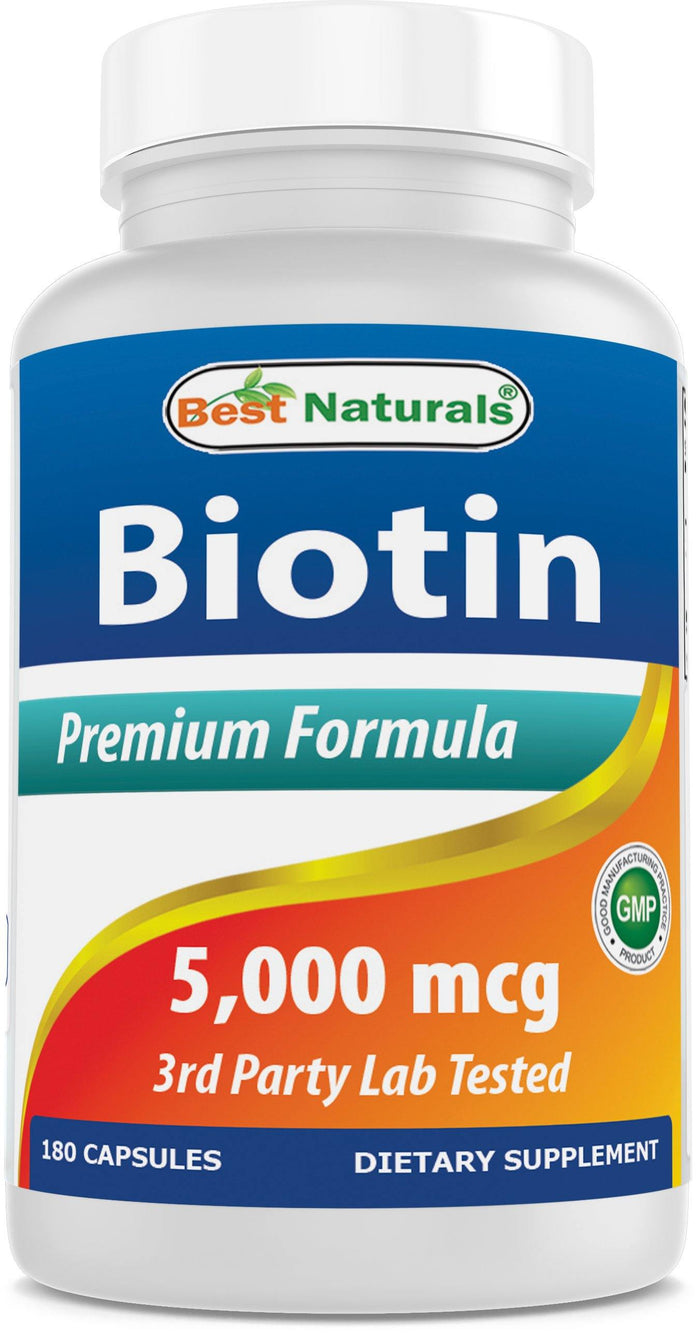 Best Naturals Biotin 5 mg 180 capsules