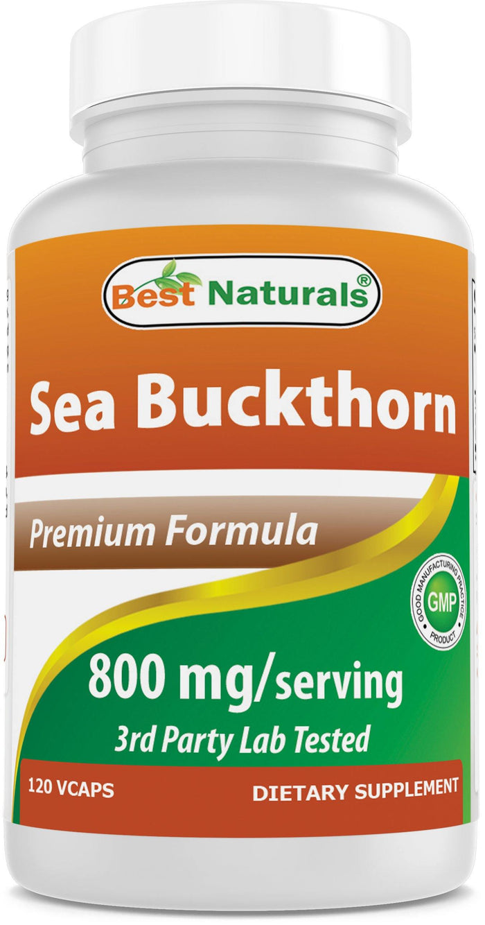 Best Naturals Sea Buckthorn 800 mg 120 Vegetarian Capsules