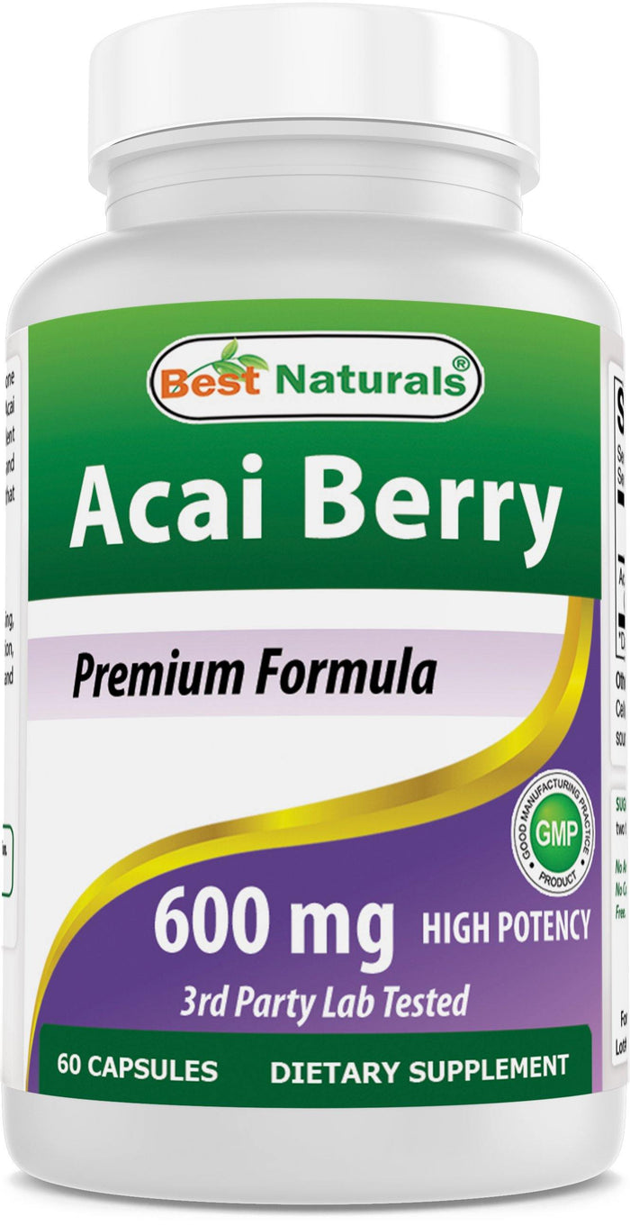 Best Naturals Acai Berry Extract 600 mg 60 Capsuels
