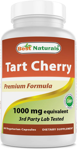 Best Naturals Tart Cherry 1000 mg 60 Vegetarian Capsules - shopbestnaturals.com