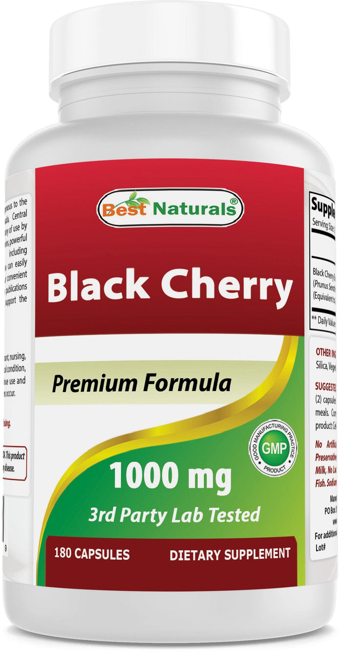 Best Naturals Black Cherry 1000 mg 180 Capsules
