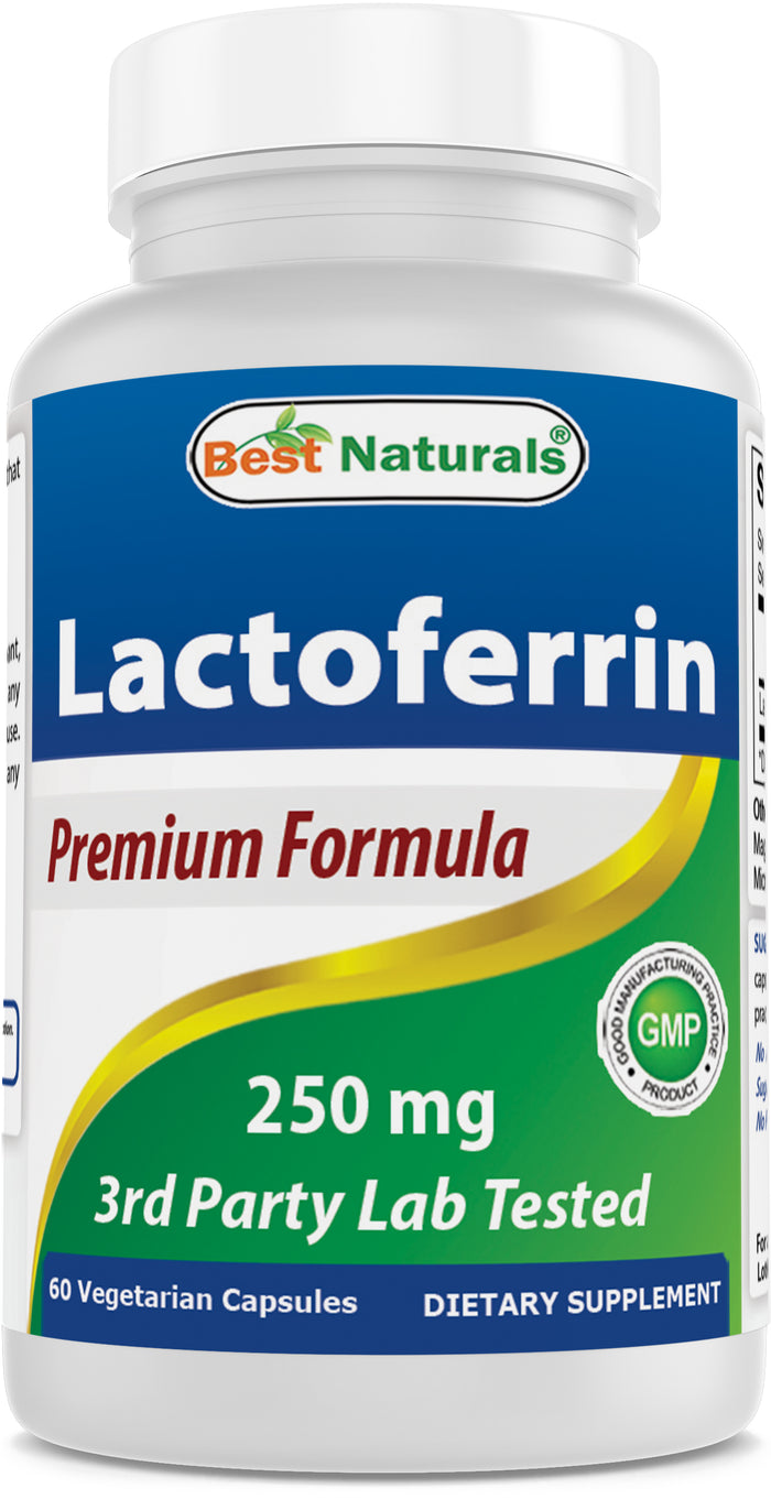 Best Naturals Lactoferrin 250 mg 60 Vegetarian Capsules