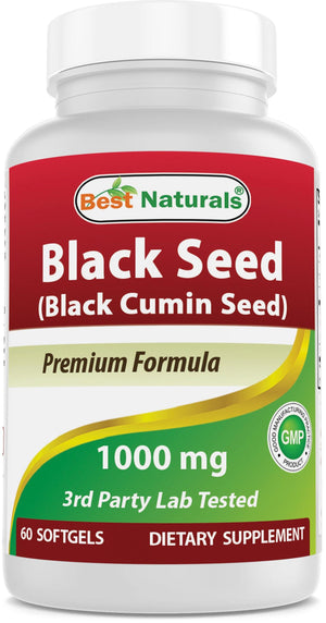 Best Naturals Black Seed Oil 1000 mg 60 Softgels - shopbestnaturals.com