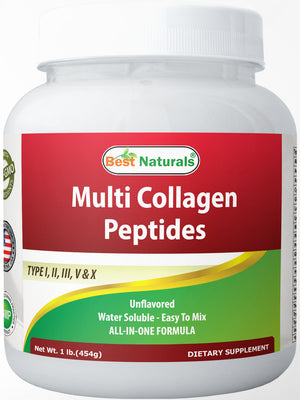 Best Naturals Multi Collagen Peptide Powder 1 Pound