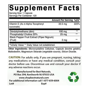 Best Naturals DIM-Complex 100 mg 120 Capsules