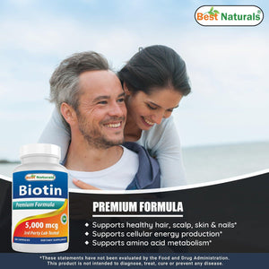 Best Naturals Biotin 5 mg 180 capsules - shopbestnaturals.com