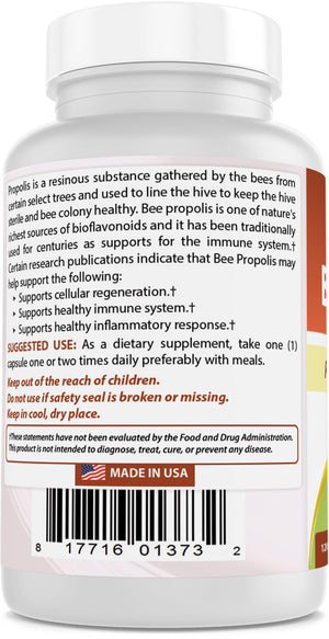 Best Naturals Bee Propolis 500 mg 120 Capsules - shopbestnaturals.com
