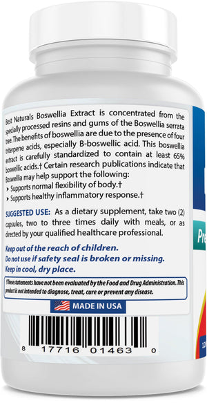 Best Naturals Boswellia 250 mg 120 Capsules - shopbestnaturals.com